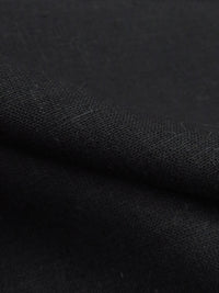 Black 100% Linen Mid-Weight Woven 58W