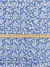 Celtic Blue/White 100% Rayon Floral Print Challis 58W