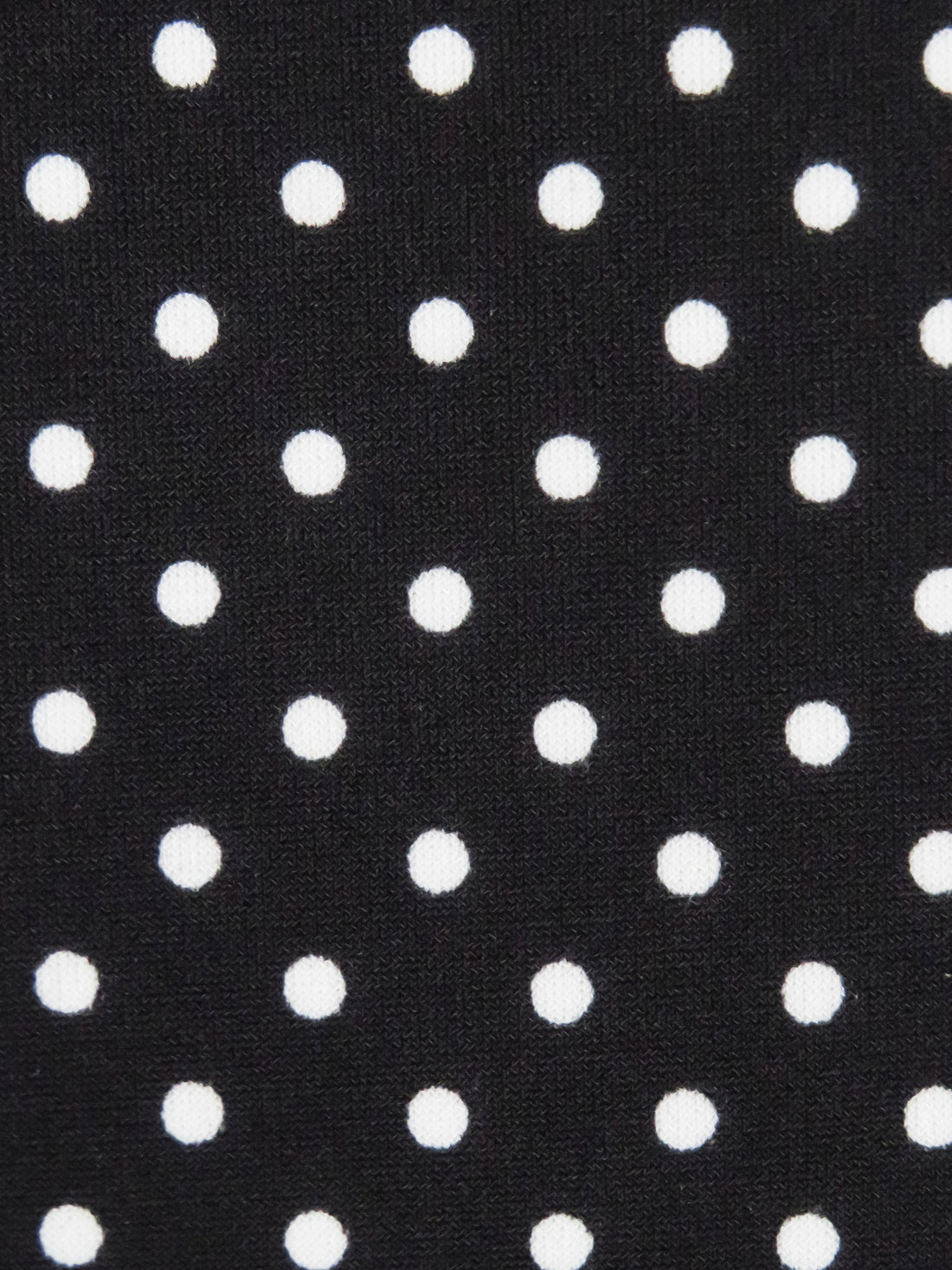 Black/White Polyester/Lycra Small Polka Dot Print ITY Knit - NY Designer - 56W
