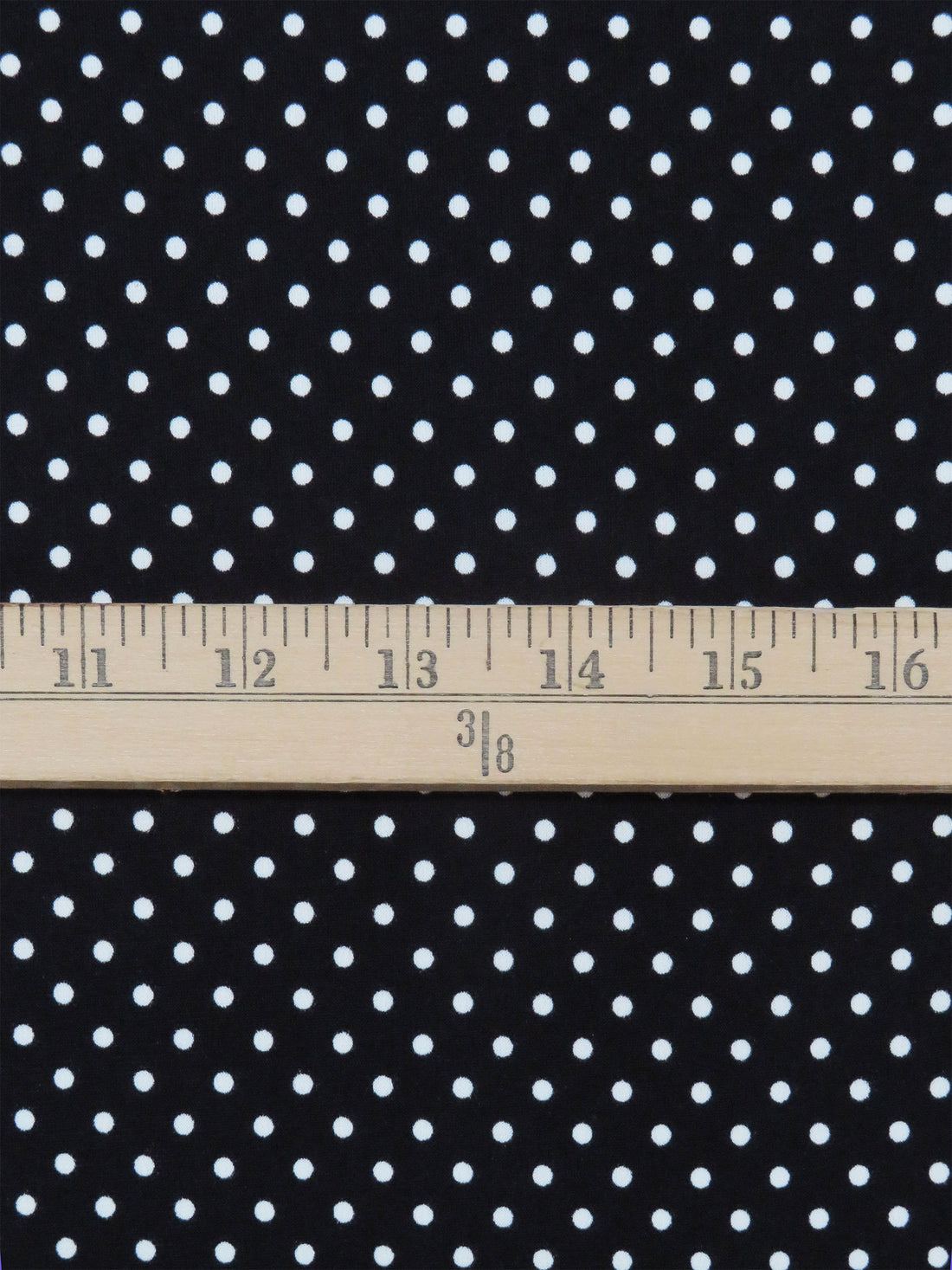 Black/White Polyester/Lycra Small Polka Dot Print ITY Knit - NY Designer - 56W