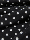 Black/White Polyester/Lycra Small Polka Dot Print ITY Knit - NY Designer - 56W