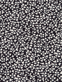 Black/Beige Polyester/Lycra Ditsy Floral Print ITY Knit - NY Designer - 60W