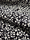 Black/Beige Polyester/Lycra Ditsy Floral Print ITY Knit - NY Designer - 60W