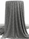 Black/Beige Polyester/Lycra Ditsy Floral Print ITY Knit - NY Designer - 60W
