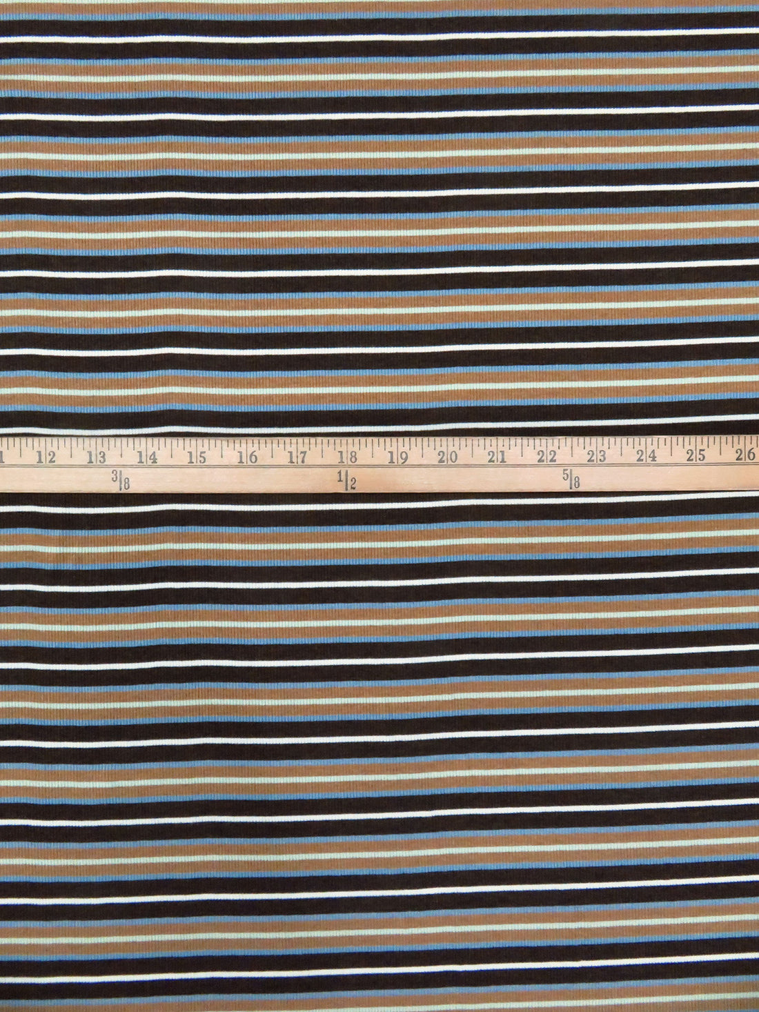 Cocoa Brown/White/Sky Blue/Multi Cotton/Modal/Lycra Ribbed Knit - Michael Stars - 49W