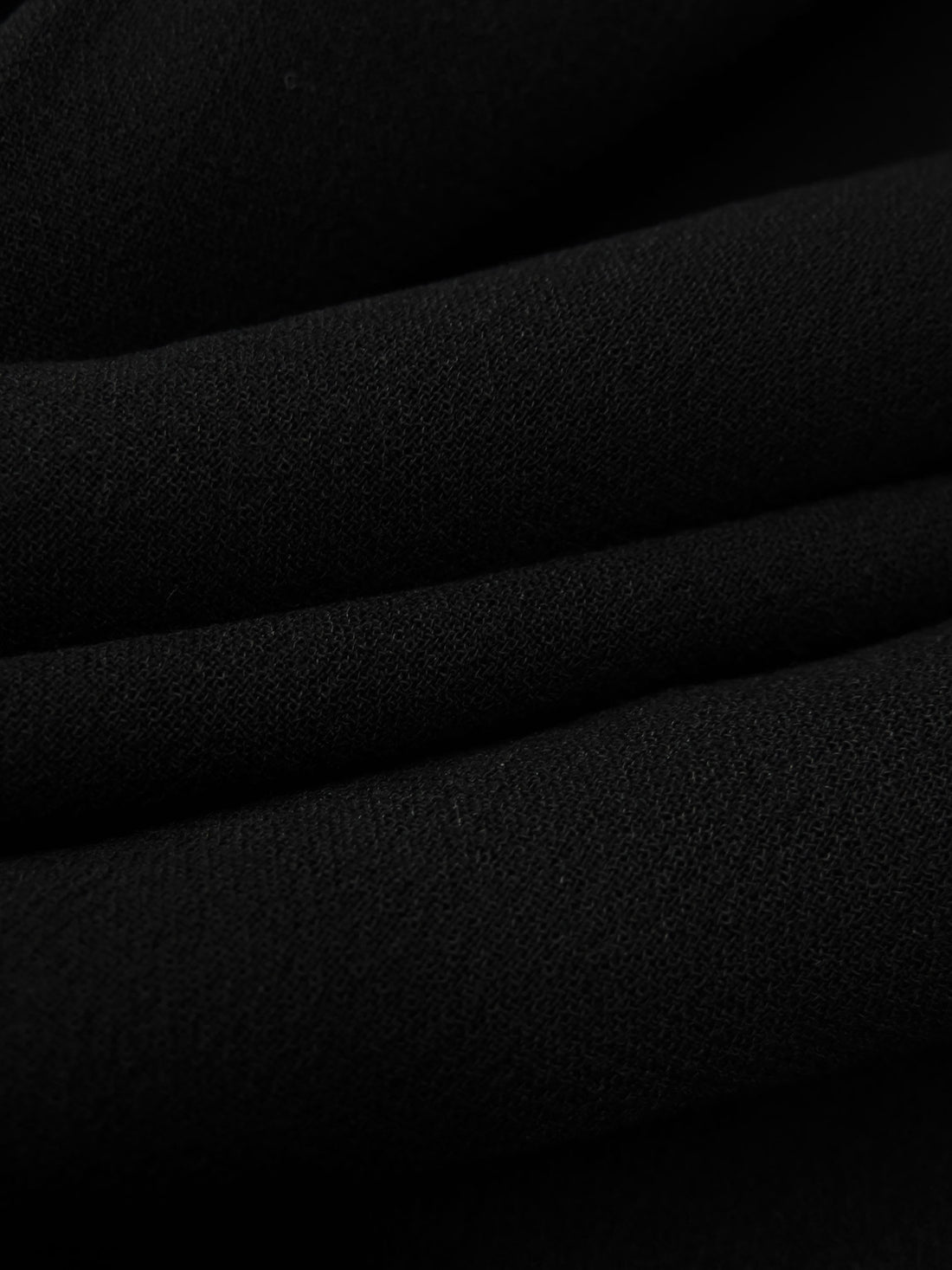 Cauldron Black 100% Rayon Crepe Challis 52W