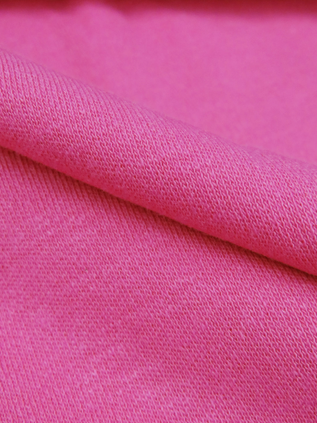 Raspberry Pink Cotton/Polyester Interlock Knit 60W