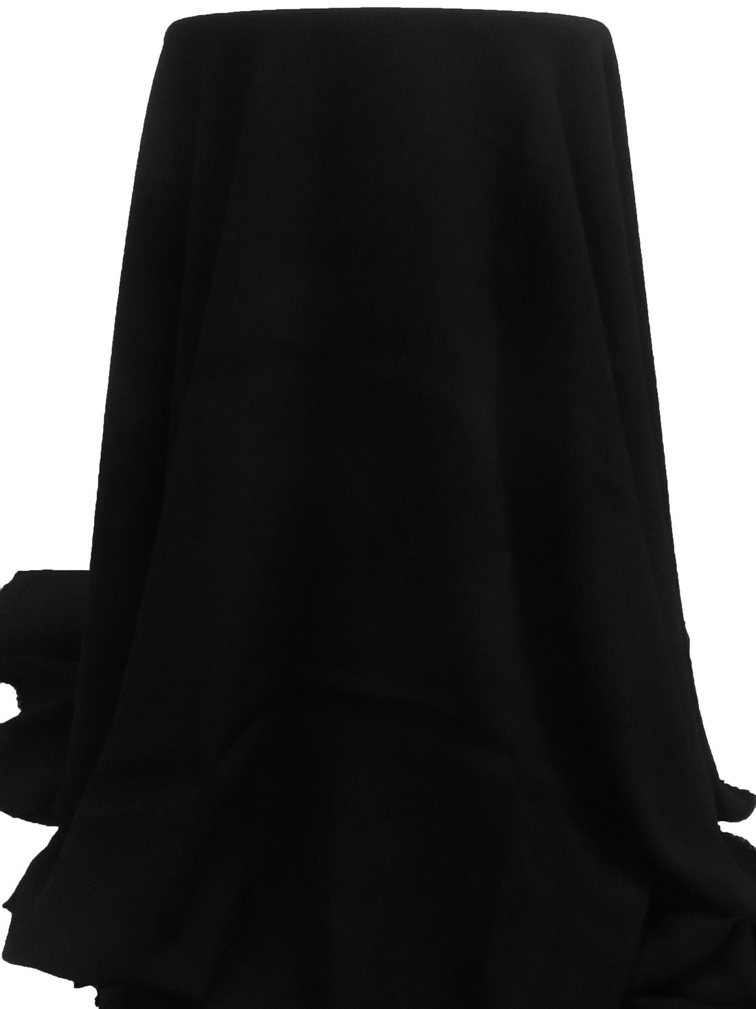 Pitch Black 100% Rayon Crepe Challis 54W