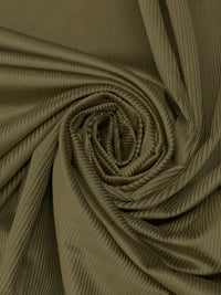 Olive Brown Cotton/Modal/Lycra Stretch Corduroy - NY Designer - 52W