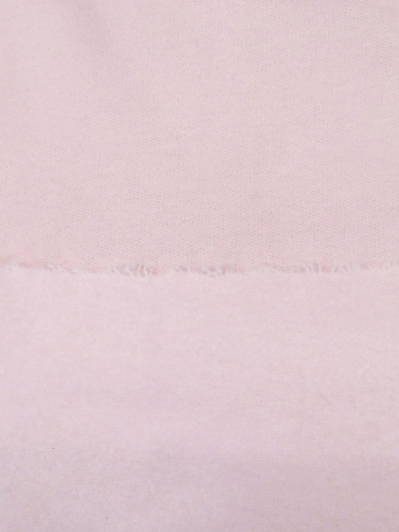 Pale Pink Cotton/Polyester Sweatshirt Fleece 56W