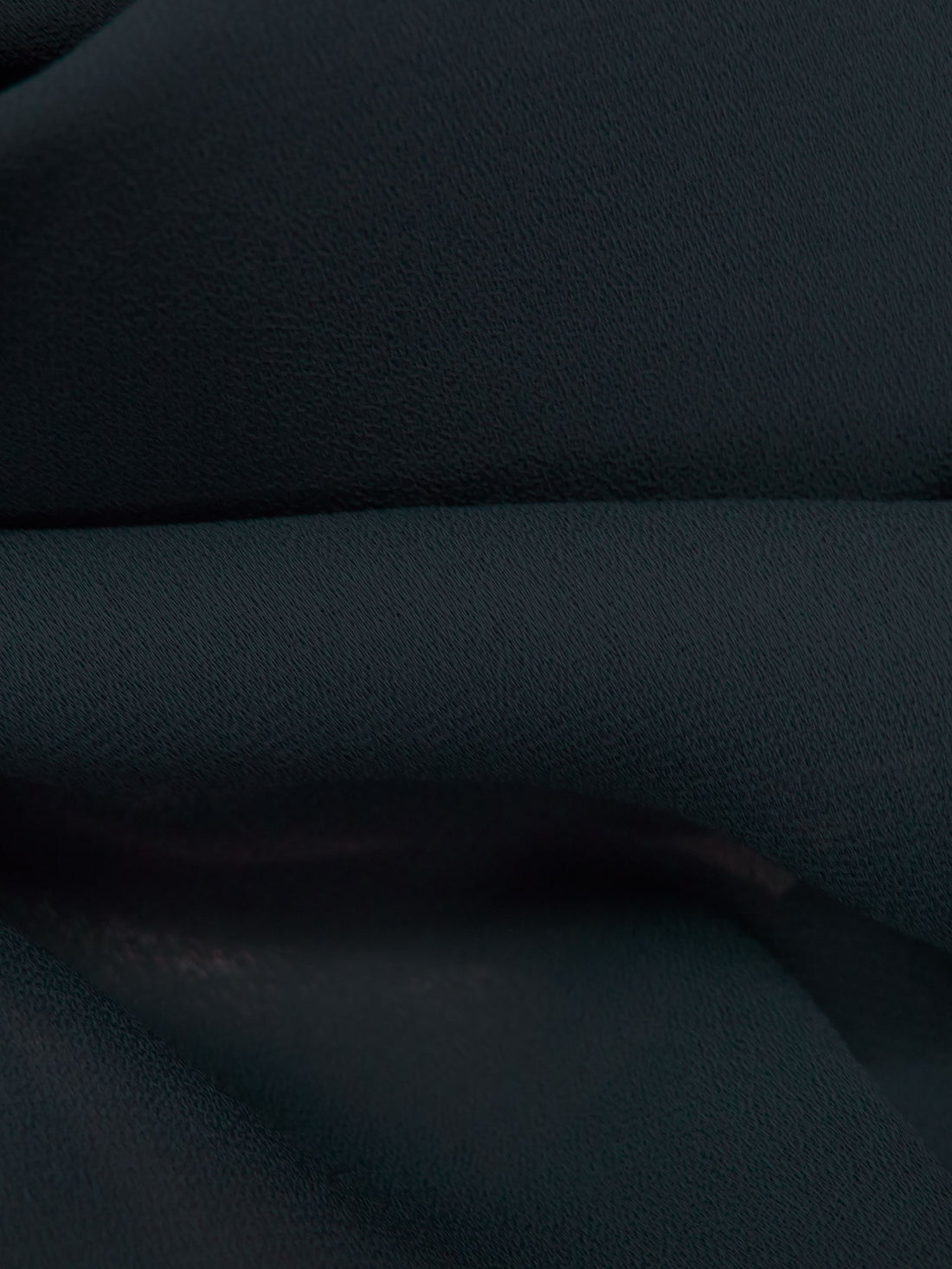 Muted Midnight Navy 100% Polyester Crepe Blouse Weight Woven 57W