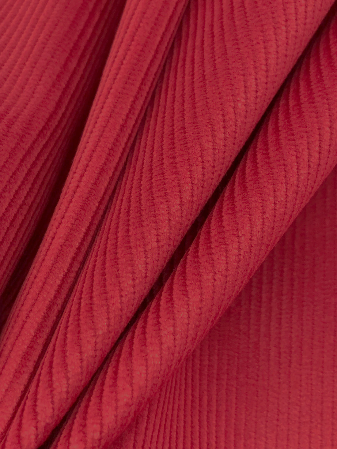 Raspberry Red Cotton/Modal/Lycra Stretch Corduroy - NY Designer - 52W