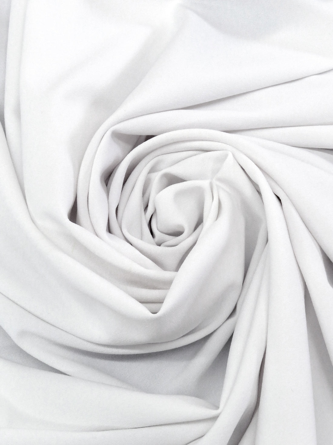 Snow White Polyester/Lycra Stretch Crepe Drapey Suiting - Famous Dress Designer - 55W