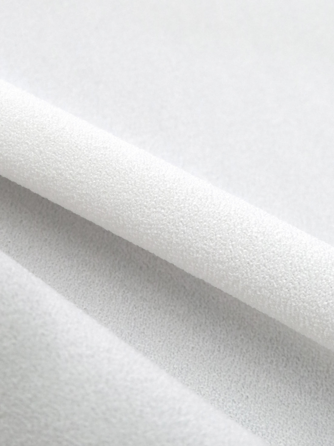 Snow White Polyester/Lycra Stretch Crepe Drapey Suiting - Famous Dress Designer - 55W