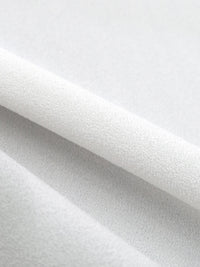 Snow White Polyester/Lycra Stretch Crepe Drapey Suiting - Famous Dress Designer - 55W