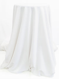 Snow White Polyester/Lycra Stretch Crepe Drapey Suiting - Famous Dress Designer - 55W