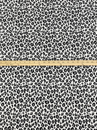 White/Black/Gray Cotton/Modal/Lycra Animal Print Ribbed Knit - Michael Stars - 48W