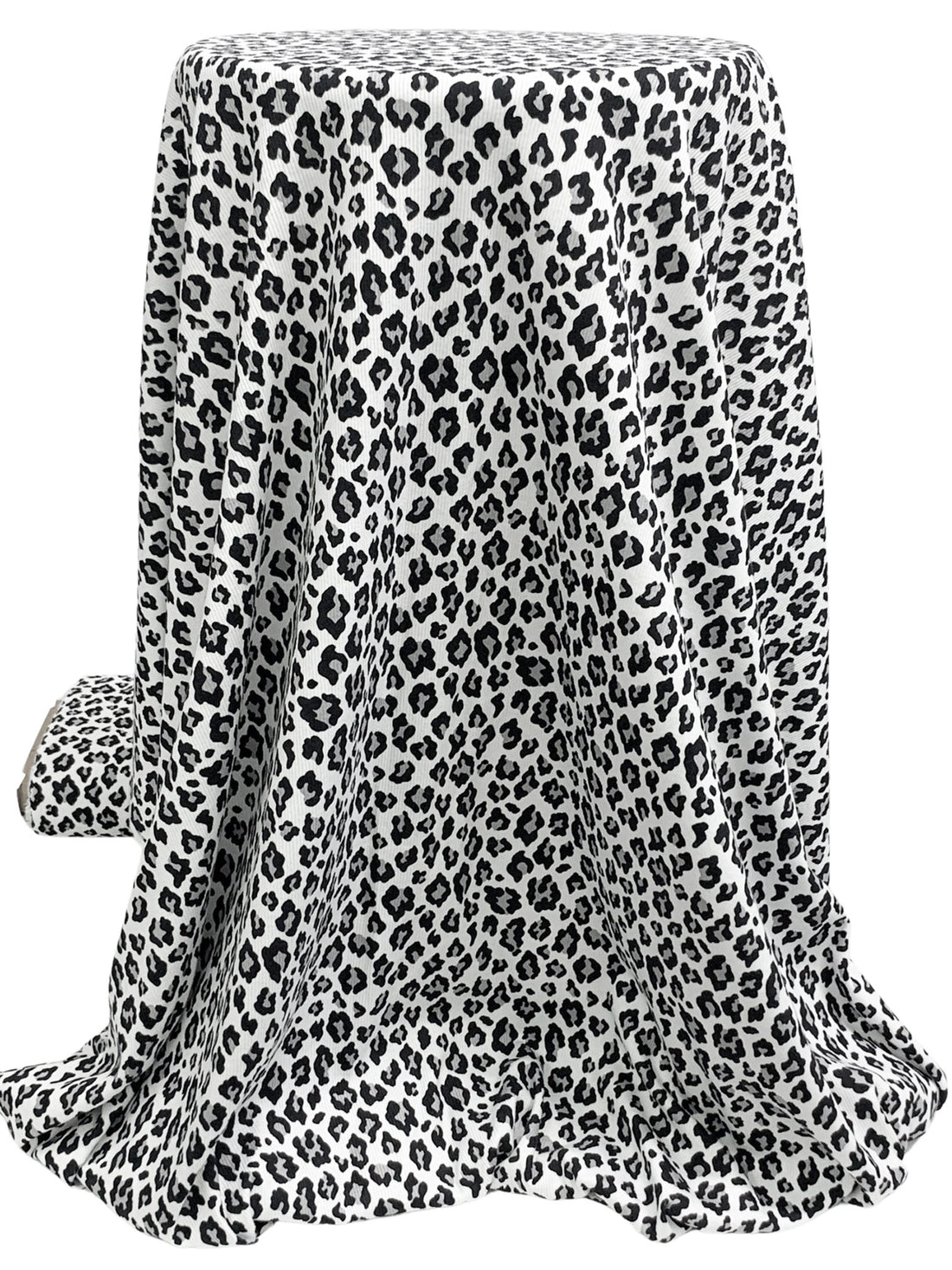 White/Black/Gray Cotton/Modal/Lycra Animal Print Ribbed Knit - Michael Stars - 48W