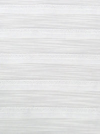 Soft White Linen/Polyester/Rayon Horizontal Variegated Stripe Burnout Woven 54W