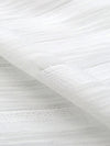 Soft White Linen/Polyester/Rayon Horizontal Variegated Stripe Burnout Woven 54W