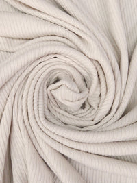 Cream Polyester/Rayon/Lycra Rib Sweater Knit - Michael Stars - 45W