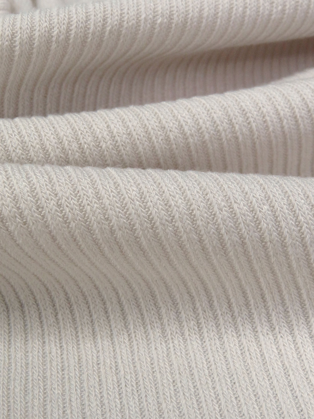 Cream Polyester/Rayon/Lycra Rib Sweater Knit - Michael Stars - 45W