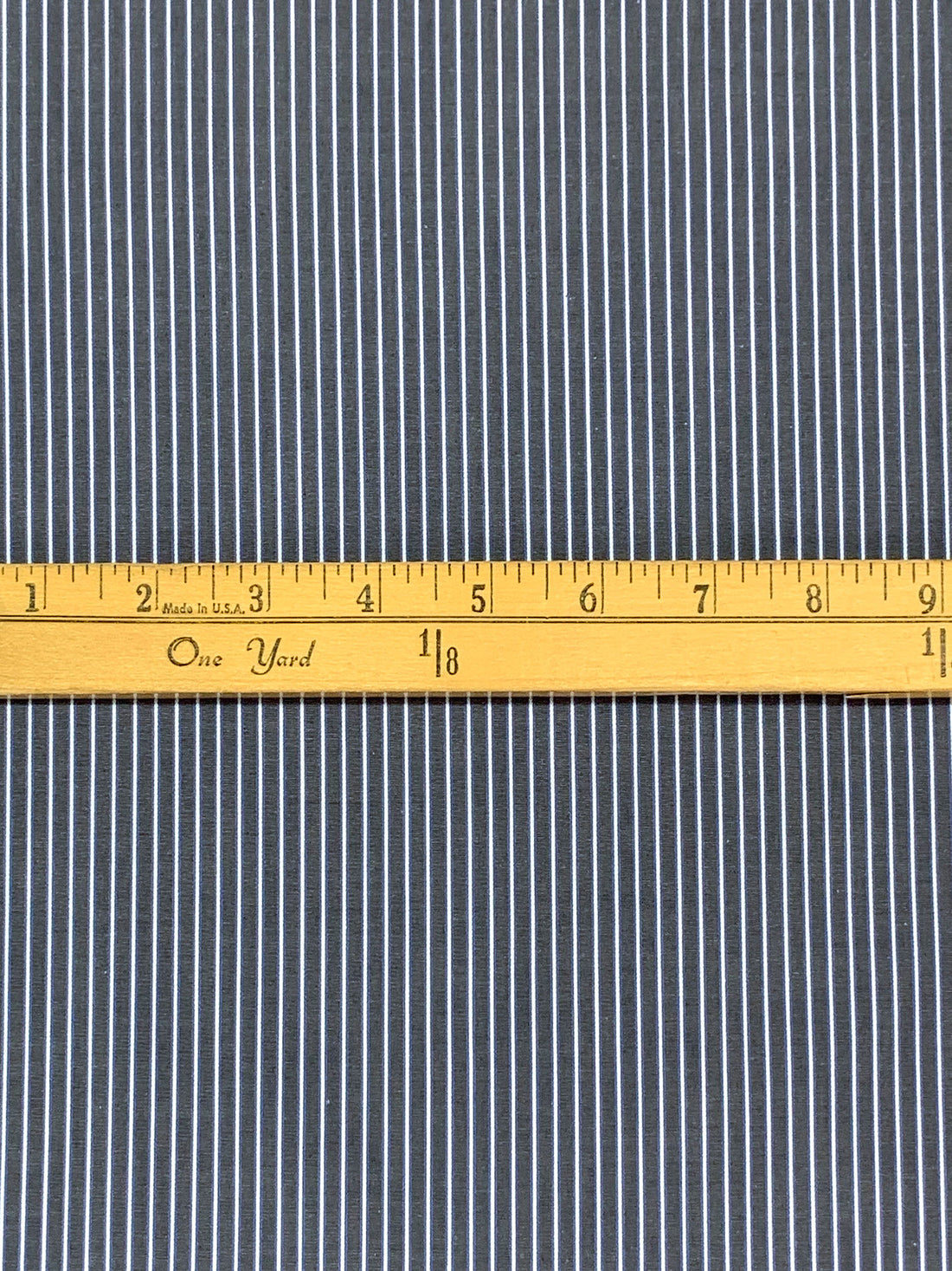 Navy/White/Vista Blue 100% Cotton Vertical Stripe Weave Shirting 60W