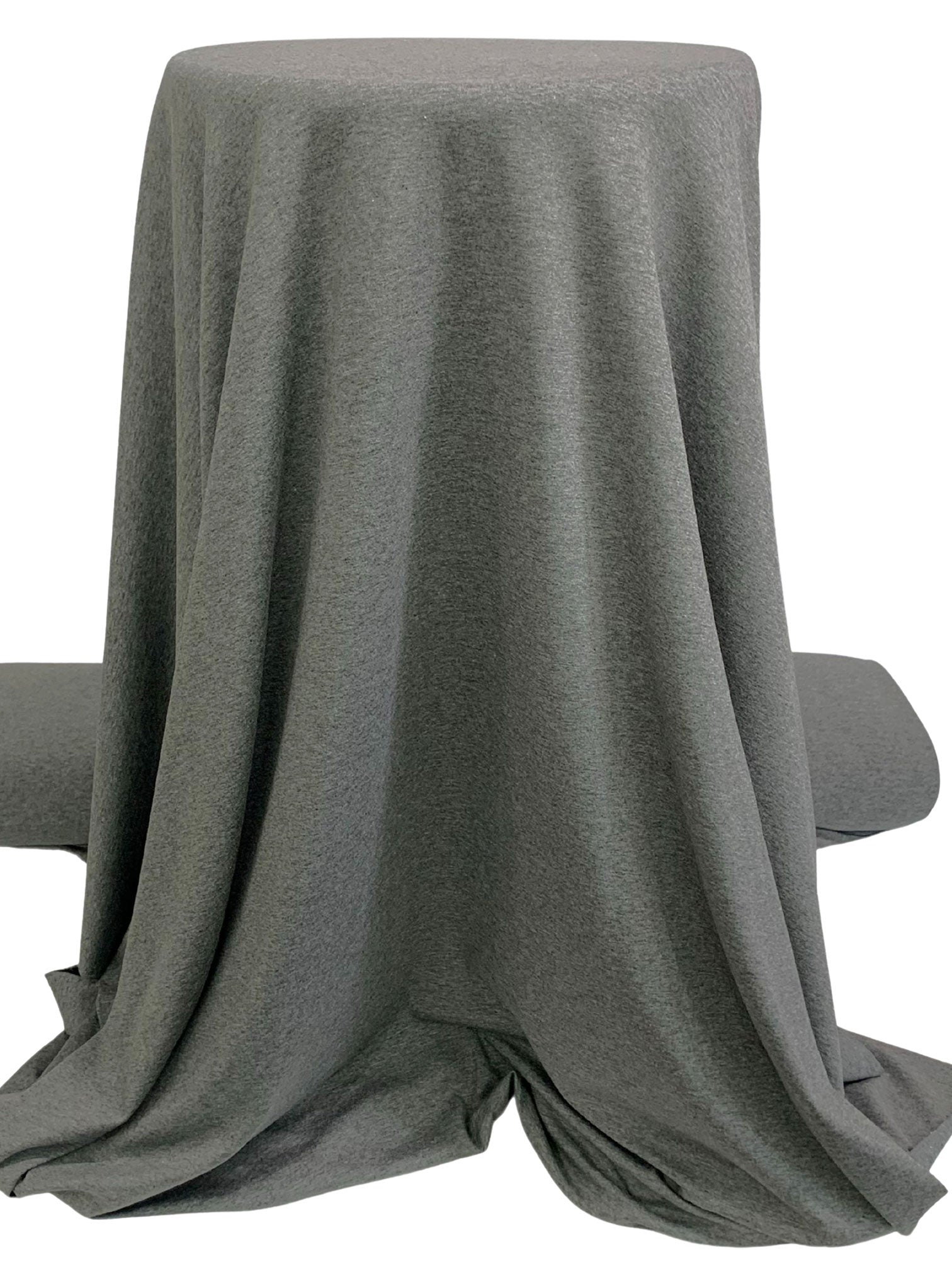 Middle Gray Rayon/Lycra Heathered Jersey Knit 62W – Fabric Mart