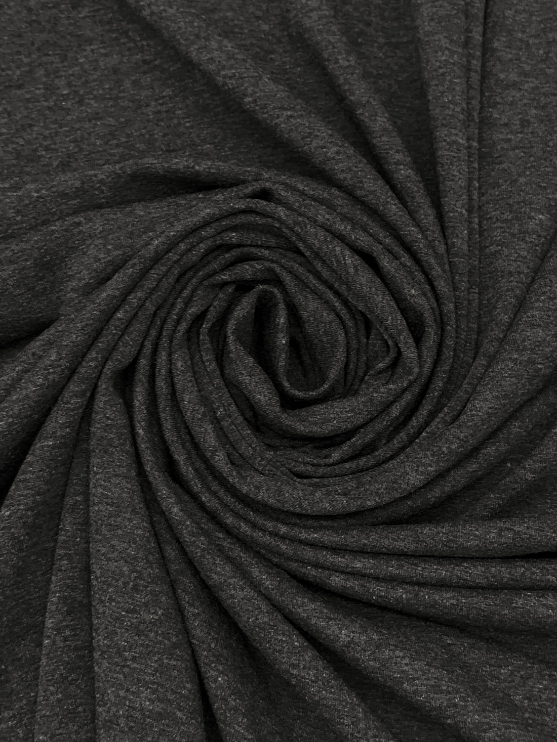 Charcoal Rayon/Lycra Heathered Jersey Knit 60W
