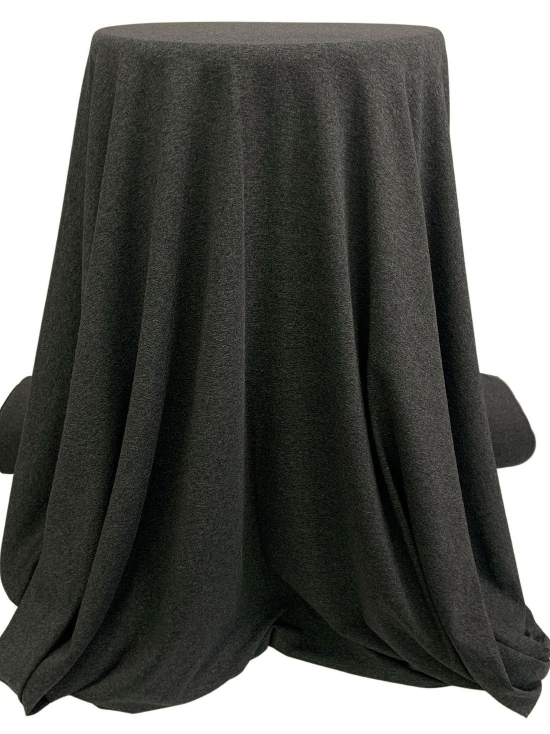 Charcoal Rayon/Lycra Heathered Jersey Knit 60W