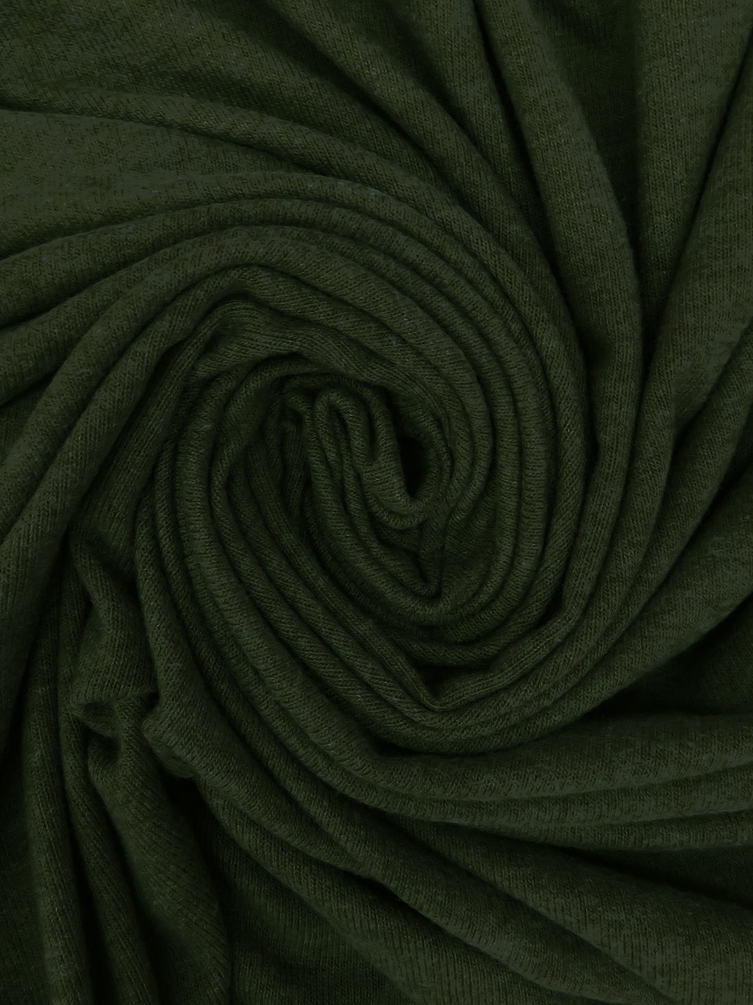 Hunter Green Polyester/Rayon/Lycra Heathered Brushed Sweater Knit - Michael Stars - 55W