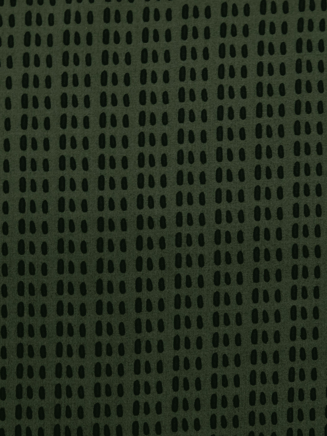 Ripe Olive Green/Black 100% Rayon Abstract Print Challis - Michael Stars - 55W