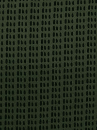 Ripe Olive Green/Black 100% Rayon Abstract Print Challis - Michael Stars - 55W