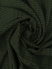 Ripe Olive Green/Black 100% Rayon Abstract Print Challis - Michael Stars - 55W