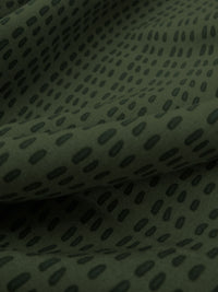 Ripe Olive Green/Black 100% Rayon Abstract Print Challis - Michael Stars - 55W