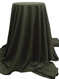 Ripe Olive Green/Black 100% Rayon Abstract Print Challis - Michael Stars - 55W