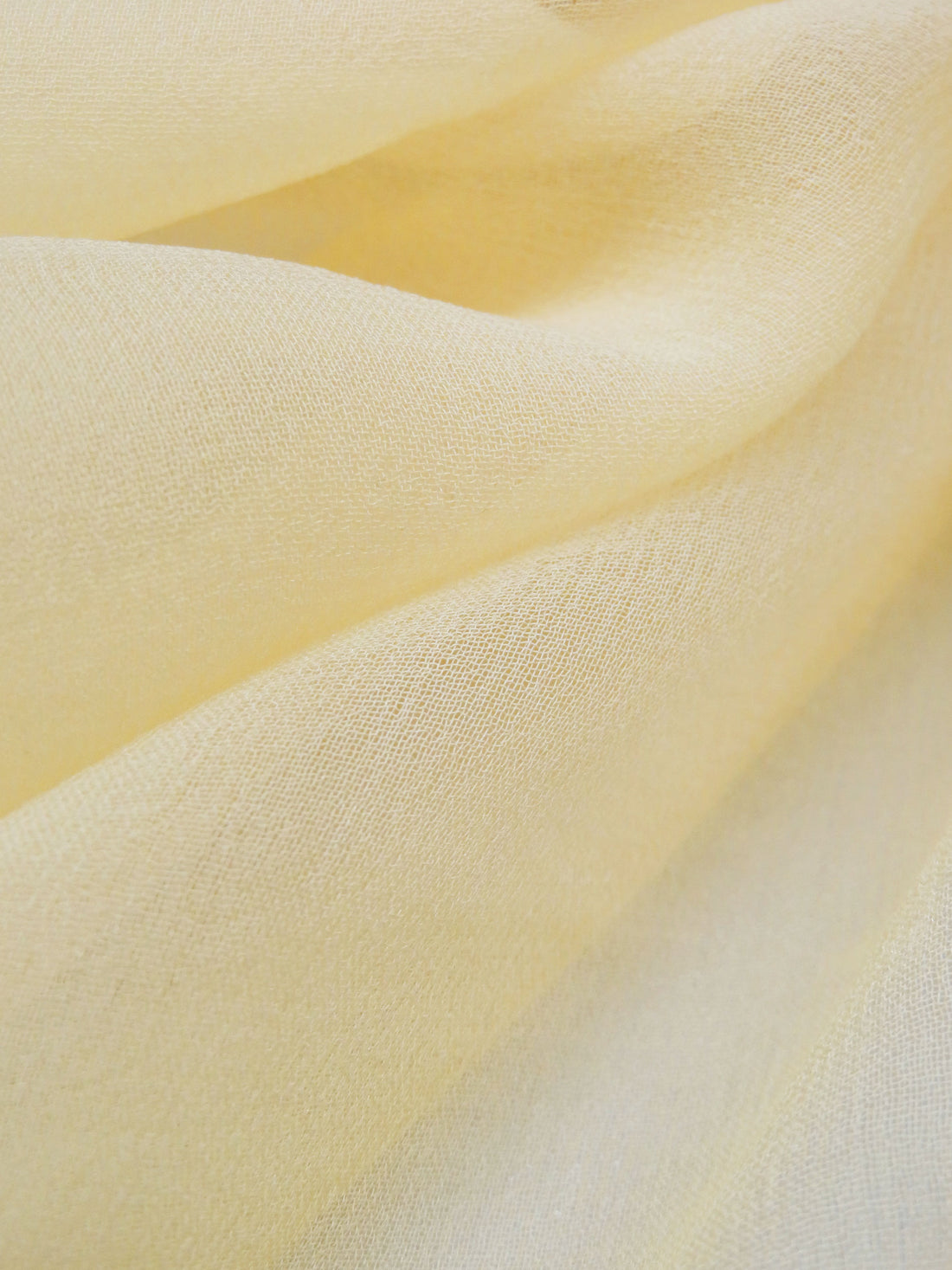 Jasmine Yellow 100% Silk Chiffon 43W