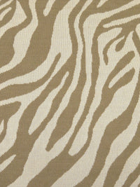 Creamy Tan/Sand Dune 100% Polyester Zebra Weave Jacquard Double Knit 58W