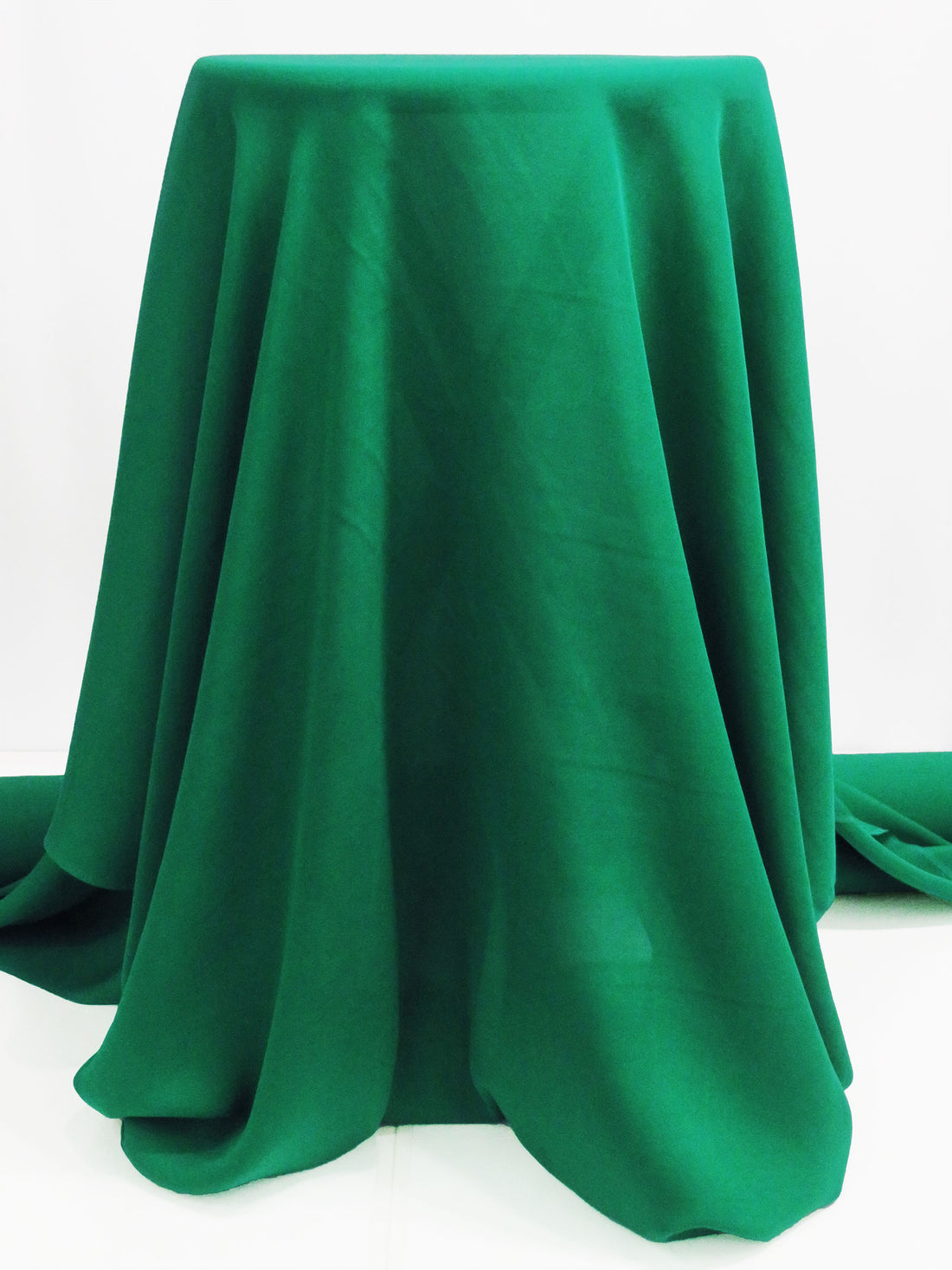 Emerald Green 100% Silk Double Georgette 43W