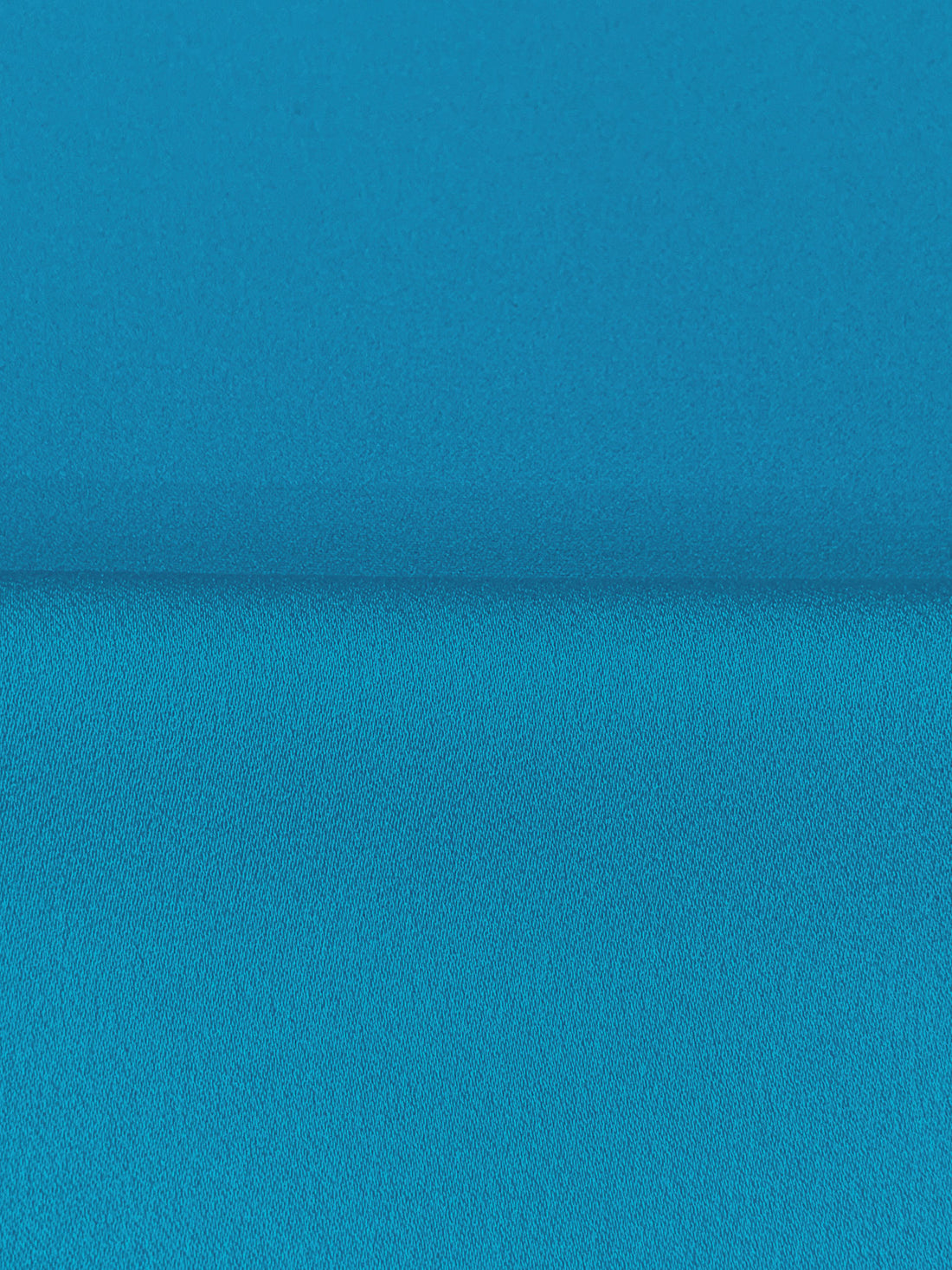 Cyan Cornflower Blue 100% Polyester Satin-Back Crepe Suiting - Black Halo - 58W