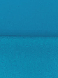 Cyan Cornflower Blue 100% Polyester Satin-Back Crepe Suiting - Black Halo - 58W