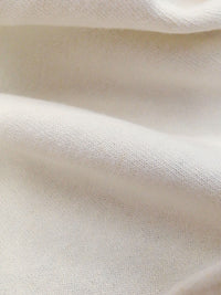 Eggshell White Hemp/Organic Cotton Tubular Sweatshirt Fleece 29W