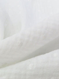 Ghostly White 100% Cotton Dot Double Gauze - Michael Stars - 55W