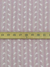 Lilac/Shadow Lavender/White 100% Rayon Footstep Print On Vertical Stripe Washed-Look Voile - Imported From Spain - 58W