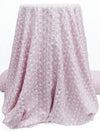 Lilac/Shadow Lavender/White 100% Rayon Footstep Print On Vertical Stripe Washed-Look Voile - Imported From Spain - 58W