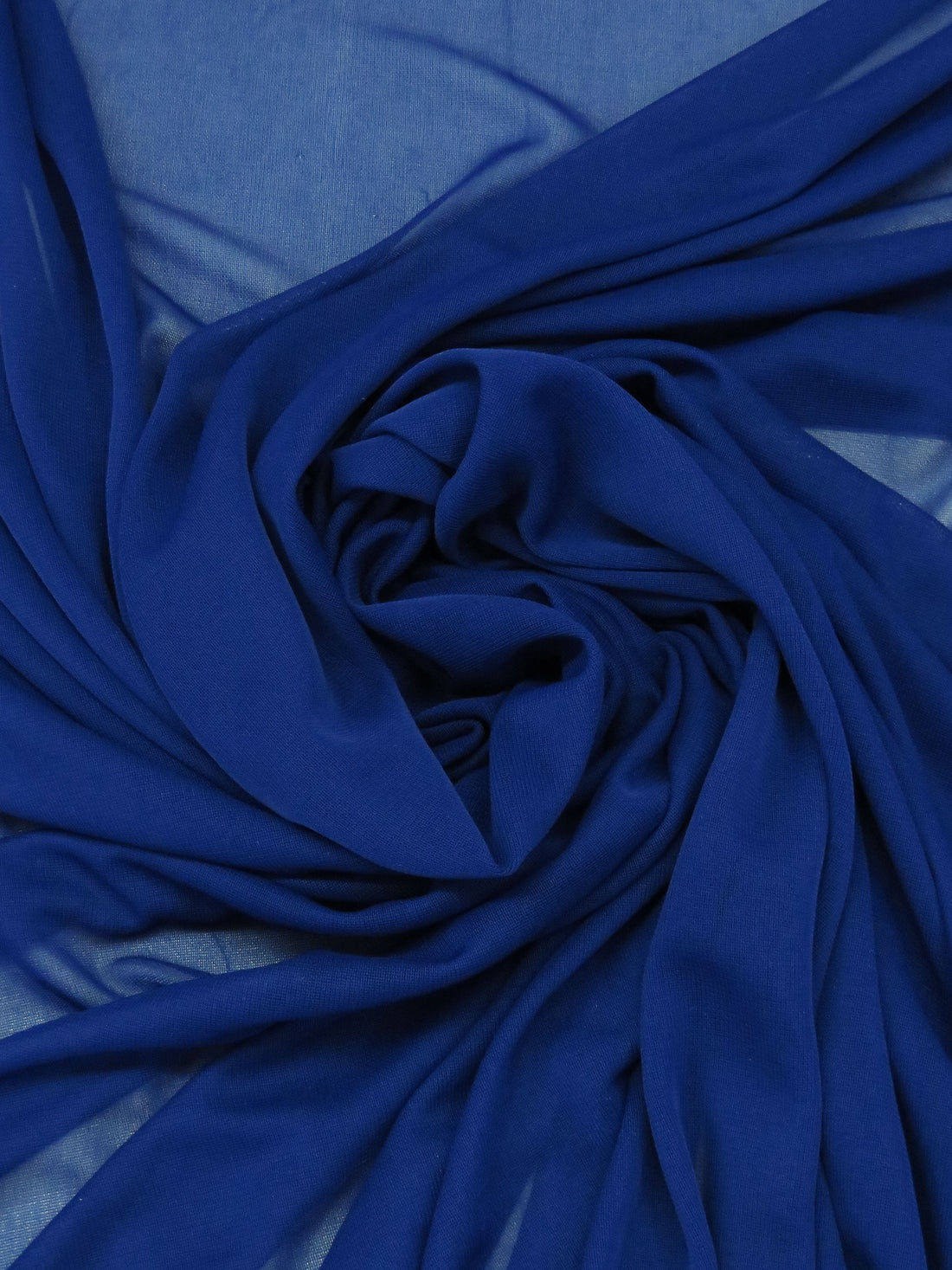 Cobalt Polyester/Lycra Sheer Knit Lining - NY Designer - 60W