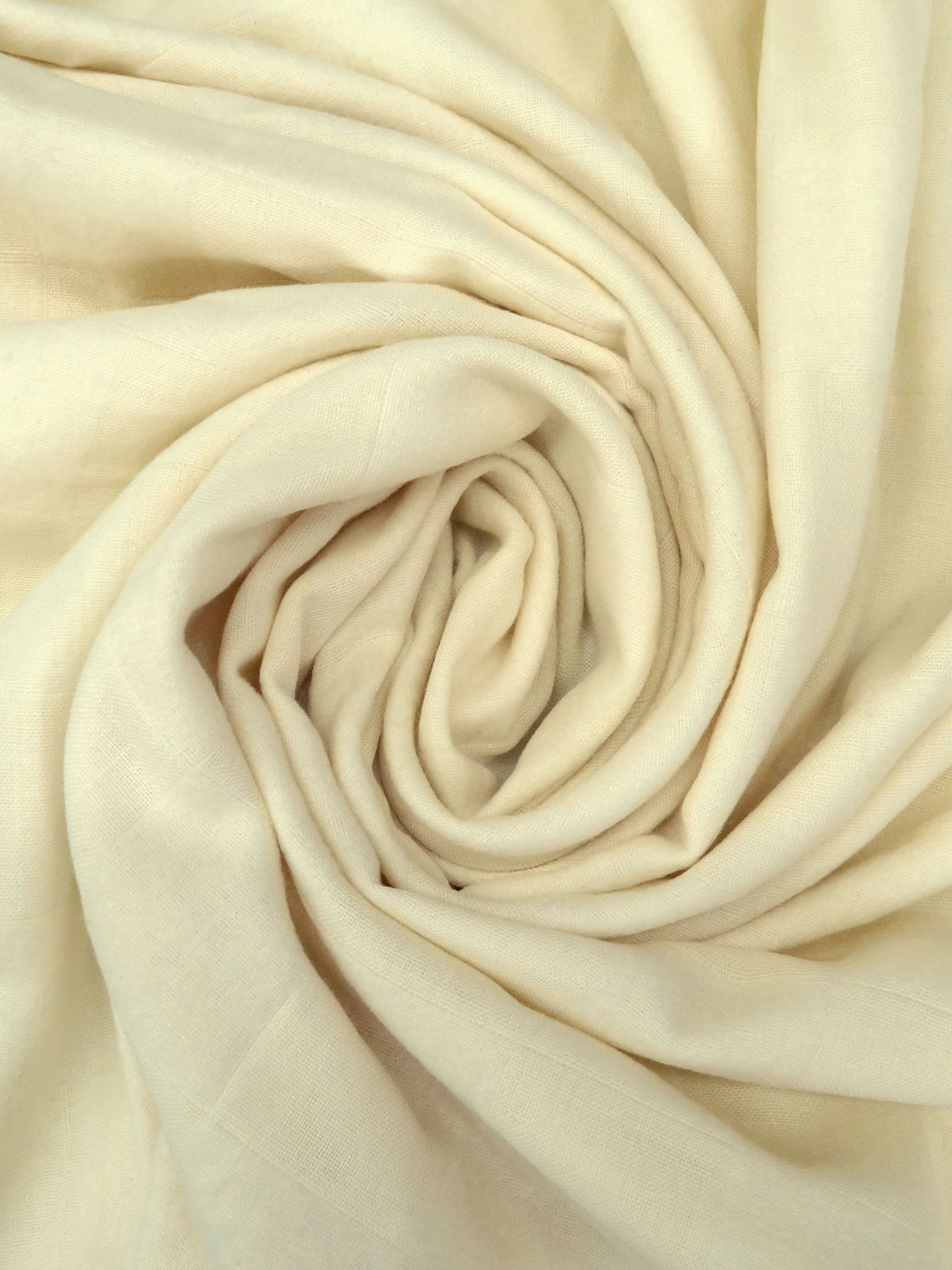 Cream Cotton/Polyester Gauzy Square Double Weave Woven - NY Designer - 54W