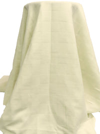 Cream Cotton/Polyester Gauzy Square Double Weave Woven - NY Designer - 54W