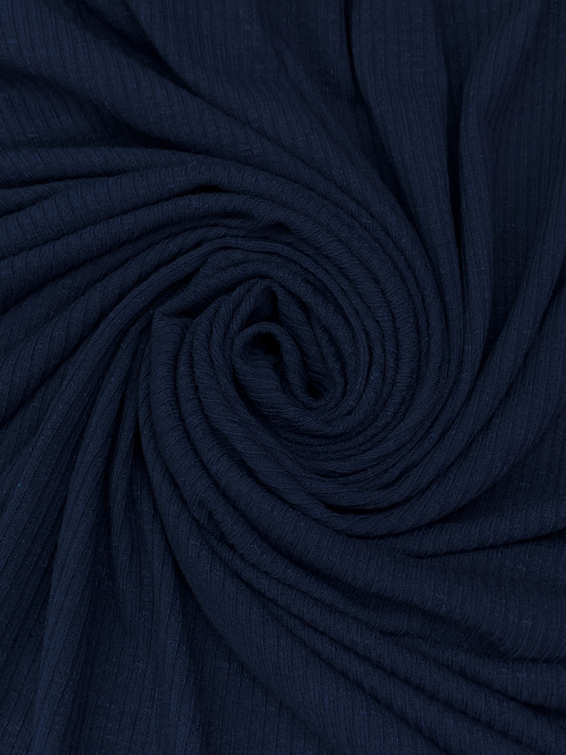 Navy Polyester/Rayon/Lycra Ribbed Sweater Knit - Michael Stars - 55W