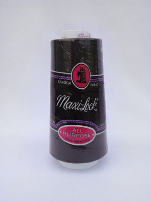 Black Maxi-Lock Serger Thread